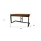 Homeroots 60" Brown And Black Acacia Solid Wood Executive Desk With Three Drawers 489174 - alternate 2