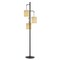 Homeroots 72" Bronze Three Light Traditional Shaped Floor Lamp With Beige Drum Shade 526272 - alternate 1