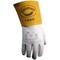 Caiman Premium Goat Grain TIG Welder's Glove with a 4" Gold Extended Cuff 1600-6 - alternate 2