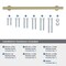 Amerock Radius 12 inch 305mm Center-to-Center Golden Champagne Appliance Pull BP54050BBZ - alternate 3