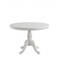 Homeroots 42" White Rounded Solid Manufactured Wood And Solid Wood Pedestal Base Dining Table 517756 - alternate 1