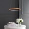 Jonathan Y Brice 15.75" Modern Contemporary Metal Round Dimmable Integrated LED Pendant, Orange JYL7202G - alternate 4
