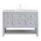 James Martin Vanities Breckenridge 48in Single Vanity, Serenity Blue, w/ 3 CM Ethereal Noctis Quartz Top 330-V48-SRB-FENC - alternate 1