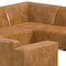 Homeroots 144in Sienna Leather Modular Wood Sofa 641867 - alternate 5