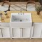 Kingston Brass 34" Fireclay Single Bowl Farmhouse Kitchen Sink with Bottom Grid and Strainer, Glossy White KGPF342410Y38E - alternate 3