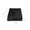 Homeroots Black Knitted Rabbit Solid Color Plush Reversable Throw 358166 - alternate 2