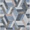 Homeroots 3' X 5' Blue Geometric Washable Indoor Outdoor Area Rug 608046 - alternate 3
