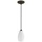 Access Lighting Champagne, Pendant, Oil Rubbed Bronze Finish, White Stone Glass 28012-1C-ORB/WHST - alternate 3