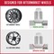 Coyote Wheel Accessories WHEEL INSTALLATION KIT 8 Lug Kit 14 Millimeter x 15 Thread Size 60 Degree Conical Spline Drive 251848BLK - alternate 4