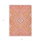 Homeroots 5' X 8' Coral Pink And Ivory Tribal Washable Indoor Outdoor Area Rug 598113 - alternate 4