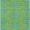 Homeroots 9' X 12' Green And Aqua Geometric Washable Indoor Outdoor Area Rug 598738 - alternate 4