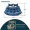 Leisuremod 2-Person Hanging Egg Chair Cushion, Weather-Resistant, Headrest & Zippered Cover ES52C-NBU - alternate 3