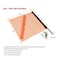 Mytee Products EZ Mount 18in x 18in Jersey Orange Mesh Safety Flag DOT Compliant, 8PK VMF-MK-ORANGEx8 - alternate 6