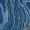 Homeroots 9' X 12' Navy Blue Gold And Copper Abstract Washable Indoor Outdoor Area Rug 600244 - alternate 3