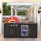 Koolmore Outdoor Kitchen Suite with 22 Inch Gas and Wood Fired Pizza Oven, Sink and faucet, Outdoor Fridge KM-OKS-P4679 - alternate 6