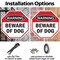 Signmission Warning Beware of Dog, 6 inch X 6 inch, Plastic Sign, 2PK OC-P-2PACK-6-337 - alternate 4