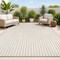 Jonathan Y Sofia High-Low MidCentury Modern Arch Stripe Two-Tone Beige/Cream 4 ft. x 6 ft. Area Rug SCN109B-4 - alternate 1
