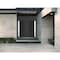 Vdomdoors Front Exterior Prehung Metal-Plastic Double Doors / MANUX 8111 Matte Black / 2 Sidelites Exterior W MANUX8111DEXD-BLK-LH-W16+72+16xH80 - alternate 3