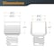 Powertec 10 ft. Dust Collection Hose Kit with 5 Fittings & a Tapered Reducer for Woodworking Power Tools 70477N - alternate 4