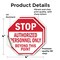 Signmission Stop Authorized Personnel Only Beyo, 4 inch X 4 inch, Vinyl Decal, 2PK OC-D-2PACK-4-179 - alternate 3