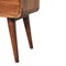 Homeroots 22" Brown Solid Wood Two Drawer Nightstand 651602 - alternate 6