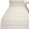 Homeroots 15" Off White Ceramic Jug Table Vase 608355 - alternate 4