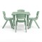 Flash Furniture 5 PC Plastic Activity Table and 4 Chairs Set, 10.5 in Seat Height-Sage YU-YCX-0023-2-SQR-TBL-SAGE-E-GG - alternate 7