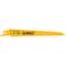 Dewalt 6" 6 TPI Taper Back Bi-Metal Reciprocating Blade for General Purpose Wood Cutting, 5PK DW4802 - alternate 1