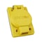 Ericson Locking Receptacle, L16-20R, 20 A, 480V AC, Three Phase, 3 Pole, Yellow 2920-FS24 - alternate 2