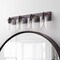 Jonathan Y Irving 27.75" 4-Light Seeded Glass/Iron Modern Contemporary LED Vanity Light, Oil Rubbed Bronze JYL7558E - alternate 7