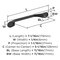 Amerock Ravino 5-1/16 inch (128mm) Center-to-Center Matte Black Cabinet Pull, 10PK 10VMP21937FB - alternate 2