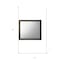 Homeroots 35" Gray Oak Framed Accent Mirror 318718 - alternate 4