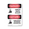 Signmission Safety Sign, OSHA Danger, 7" Height, Forklift Traffic Be Alert Bilingual, D-57-VG-1265 OS-DS-D-57-VG-1265 - alternate 1