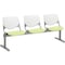 Kfi Kool Beam Seat Beam Seating, 71 in W 22" L 31" H, Polypropylene Seat 2300BEAM3-BP08-SP14 - alternate 1