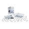 Global Door Controls 4.5 in Leaf W x 4.5 in Leaf H, Chrome CP4545BB-26-3 - alternate 2
