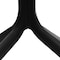 Niche Terrace 31.5 in Square Plastic Indoor/Outdoor Bistro Table, Modern Pedestal Patio Table  - Black TOB3131BK - alternate 3