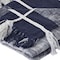 Homeroots 50" X 60" Blue and White Woven Cotton Checkered Throw Blanket with Tassels 516619 - alternate 3