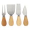 Megachef Bamboo Charcuterie and Cheese Board with Knife Stand Attachment and 4 Piece Knife Set 750122176M - alternate 3