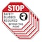 Signmission Stop Safety Glasses Required Beyond, 10 inch X 10 inch, Aluminum Metal Signs, 5PK OC-A-5Pack-10-308 - alternate 1