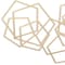 Homeroots 24" X 48" Gold Metal Abstract Lines Hanging Dimensional Sculpture 634378 - alternate 5