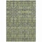Homeroots 9' X 12' Blue and Green Floral Washable Non Skid Indoor Outdoor Area Rug 564336 - alternate 6