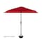 Pure Garden 9 Ft Semicircle Patio Umbrella, Red 50-145-R - alternate 4
