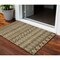 Homeroots 3' X 5' Brown And Taupe Quatrefoil Washable Indoor Outdoor Area Rug 583234 - alternate 1