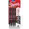 Sharpie S-Gel Pens, 0.5 mm Pen Point, Blue, Black, Red Ink, Gel-based, Black Barrel, 6PK 2116199 - alternate 1