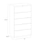 Hirsh 36" W 5 Drawer File Cabinet, Black, Letter 17902 - alternate 3