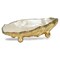Homeroots 8in Gold Resin Handmade Trinket Tray 713013 - alternate 2