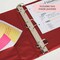 Bazic Products Slant D Ring View Binder with 2 Pockets, 3", Burgundy 4160 - alternate 3