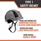 Malta Dynamics Safety Helmet, Polyethylene, Ratchet, Grey, Fits Hat Size One Size Fits Most HTG1100 - alternate 6