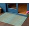 Homeroots 3' X 5' Teal Blue Striped Washable Indoor Outdoor Area Rug 608813 - alternate 1