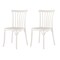 Homeroots Set of Four 22" White Heavy Duty Plastic Outdoor Stacking Dining Chairs 565184 - alternate 6